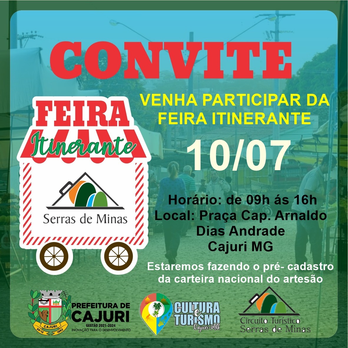 FEIRA  ITINERANTE DAS SERRAS DE MINAS- CAJURI